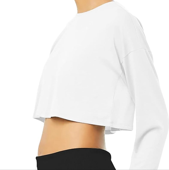Long Sleeve Crop Top in Women's M - Picture 2 of 14